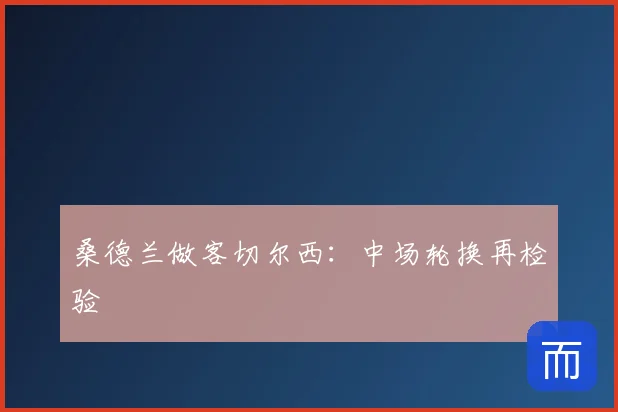 桑德兰做客切尔西：中场轮换再检验